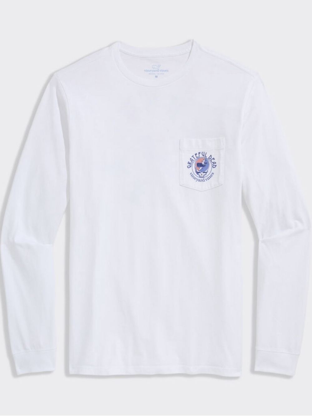 Vineyard Vines White Long Sleeve Tee with Multicolor Dancing Bears - Picture 2 of 4